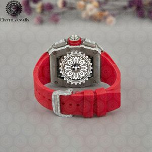 Reloj de Lujo para Hombre Charm_Jewells, Acero Inoxidable, Esfera de 40 mm, Correa de 20 mm, Bisel con Diamantes, Cierre Oculto con Botón, Movimiento Mecánico - Product Image 2