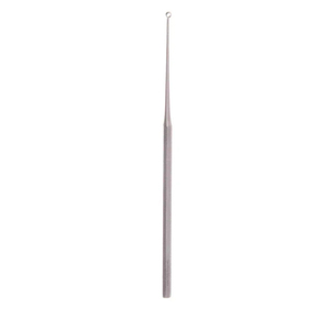 Cureta manual Buck Ear de 5.34 pulgadas, recta, de acero inoxidable satinado, instrumento quirúrgico ORL, herramienta de otología de precisión, alta calidad, CE - Product Image 1