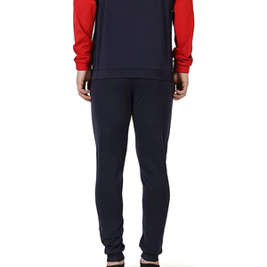 Chándal Deportivo para Hombre en Rojo y Azul Marino con Bloques de Color, Cierre de Cremallera en Manga Larga, Bolsillos Laterales, Transpirable, para Otoño, Corte Regular - Product Image 6