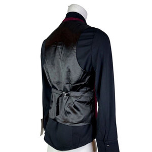 <b>GOTHIC</b> MEN'S WHOLESALE BURGUNDY RETRO VICTORIAN PIRAT STEAMPUNK VEST VAMPIRE STYLE OEM ODM - Product Image 4