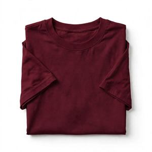 T-shirt à manches courtes pour homme, couleur unie personnalisée, col rond, coupe classique, 100% coton jersey tricoté, vêtements décontractés - Product Image 4