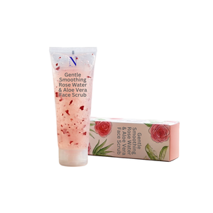 Gommage Visage Doux à l'Eau de Rose et Gel d'Aloe Vera avec Livraison Maritime pour une Peau Hydratée, Douce et Éclatante - Product Image 1