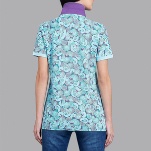 เสื้อโปโลดีไซน์ทันสมัยแบบซับลิเมชั่นสำหรับผู้หญิง ปี 2025 ดีไซน์ล่าสุด แขนสั้น เสื้อโปโลซับลิเมชั่นสำหรับสุภาพสตรี - Product Image 2