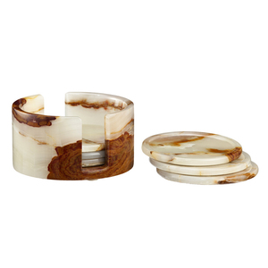 Juego de Posavasos de Mármol y Ónix de Lujo al por Mayor, Diseño Moderno, Alta Calidad, Más Vendidos, Duraderos, Ecológicos, para Cocina, Losa Grande - Product Image 2