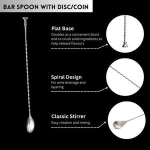 Top Seller Custom Logo Stainless Steel <b>Bar</b> Spoon Long Handle Water Drop Mocktail Cocktail Mixing Stirrer Premium Metal <b>Bar</b> <b>Tools</b> - Product Image 5