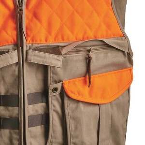 Nouveau style de gilet de chasse rembourré orange pour hommes, idéal pour la chasse aux oiseaux en montagne - Product Image 3