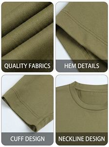 Custom Sublimation Boxy Breathable Men <b>Waffle</b> Knit Long Sleeve T-<b>Shirt</b> Crew Neck Regular Fit Casual Basic 100% Cotton - Product Image 6