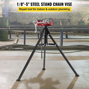 Portable Folding Steel Legs Chain Vise <b>Stand</b> 1/8\"-5\" <b>Pipe</b> Capacity 36.4\" Length Tripod <b>Pipe</b> Chain Vise Grabbing S for Tube - Product Image 3