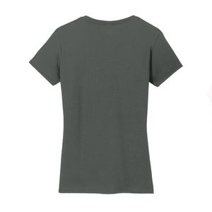 Camisetas Lisas de Cuello en V para Mujer, Manga Corta, Ropa Casual, Camisetas al por Mayor con Logotipo Personalizado, Camisetas Teñidas de Color Sólido - Product Image 5