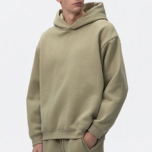 Custom <b>Mens</b> Regular Fit Hoodie French Terry Embroidered Streetwear <b>Pullover</b> Apparel Manufacturer - Product Image 4