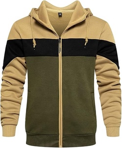 Best-sellers : Sweat à capuche zippé pour homme, coupe classique, en molleton, impression numérique, vêtements d'hiver - Product Image 4