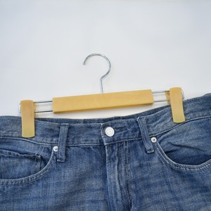 Eco-Friendly Solid Rice Husk Hanger Non-Slip Seamless with Clip use for Clothing Store <b>Plastic</b> Home Camping <b>Pants</b> Hangers - Product Image 5