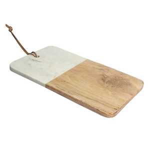 Tabla de Cortar Rectangular de Madera con Diseño Floral Pintado, Artesanía Rústica, Asa de Taza, Decoración Duradera para Cocina y Hogar - Product Image 6
