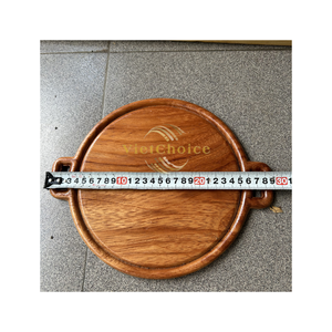 Vietchoice Cute Eco Friendly Wooden <b>Trivet</b> Heat Resistant Pot Holder 500mm Diameter Kitchen Accessory Made in Vietnam - Product Image 2