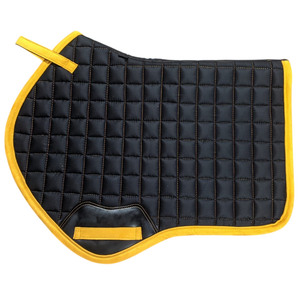Tapis de selle carré matelassé en coton de qualité supérieure avec logo personnalisé OEM, respirant et durable, pour chevaux de saut anglais - Product Image 1