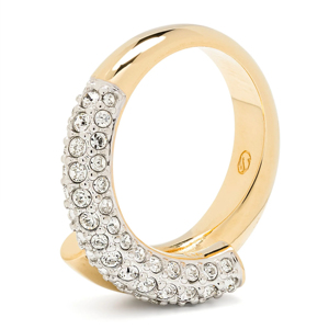 Anillo de Eternidad de Oro Amarillo con Diamantes, Corte Brillante Redondo, Geométrico, Minimalista, Anillo de Compromiso para Mujer - Product Image 1