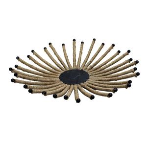 Wire <b>Basket</b> With <b>Rope</b> Weaved GD 1867 Designer Iron <b>Basket</b> for Kitchen and Home - Product Image 1