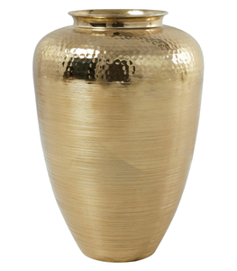 Stylish Aluminum Metal Handmade Brushed Decorative Vase with Hammered <b>Top</b> and Custom Colors for Home Decor <b>Wedding</b> Display - Product Image 3