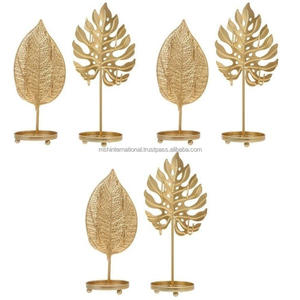 Chandelier géométrique européen en fil métallique, porte-bougie en fer, ensemble de bougeoirs en maille, décoration de la maison, chandelier de centre de mariage - Product Image 3