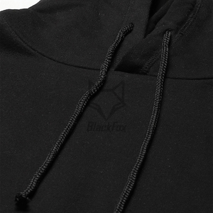Conjunto Deportivo Negro con Capucha para Mujer, Manga Larga, Color Sólido, Corte Holgado, Pantalones Casuales para Correr con Bolsillos Laterales y Cintura con Cordón - Product Image 4