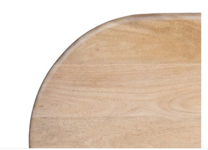 Table à manger ovale moderne en bois, mobilier de salle à manger en bois grainé pour appartement, hôtel, villa - Product Image 4