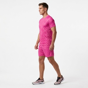 Conjunto de Camiseta de Fútbol Rosa Personalizada para Hombre, Nombre y Número del Equipo Sublimados, Absorbe la Humedad, Ajuste Atlético, Ropa para Todas las Temporadas - Product Image 4