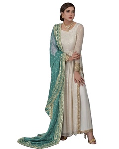 Nuevo catálogo Georgette Digital Cotton Bottom con Nazneen Dupatta Pakistani Salwar Kameez Karachi Tailor Made Salwar Kameez - Product Image 1