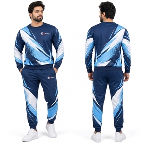 Conjunto Deportivo Sublimado para Hombre con Gráficos Personalizados en Toda la Superficie, Tela Suave, Puños Acanalados, Cintura Ajustable y Duradero - Product Image 6