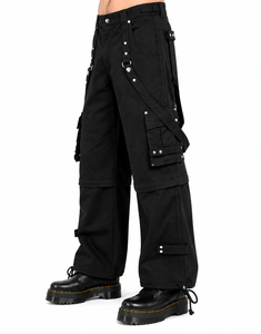 Pantalon de mode gothique personnalisé de haute qualité, unisexe, ample, style streetwear, respirant, taille ajustable, multi-poches - Product Image 4