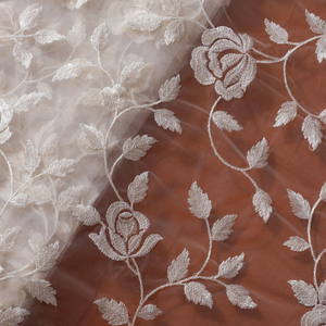 Premium Sequence Embroidery Fabric For Women Fashion Wear Designer <b>Garments</b> Party Wear Dresses Kaftan Abaya Bridal Wear - Product Image 5