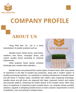 Caja de maceta de flores de madera al mejor precio, barnizado y revestimiento UV para plantas de paisaje y plántulas con laminación mate - Product Image 4