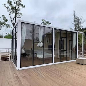 Maison conteneur moderne à double aile pour bureau, usage résidentiel, commercial et magasin, avec salle de réunion à cloison vitrée - Product Image 2
