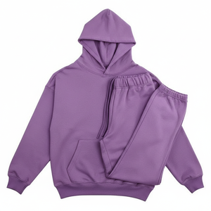 Chándal Ligero con Capucha y Estampado Personalizado, de Poliéster y Algodón, con Cintura Elástica, Estilo Urbano, Unisex - Product Image 1