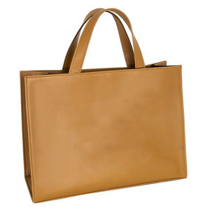 Bolso Tote Minimalista de Piel Sintética Color Bronceado con Correa Desmontable y Cierre de Cremallera, Bolso de Hombro Femenino con Estampado de Leopardo - Product Image 2
