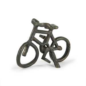 Modern Aluminium Bicycle Sculpture Handmade Figurine Lightweight Tabletop Decor for Living Room Home Office Birthday Ramadan - Product Image 1