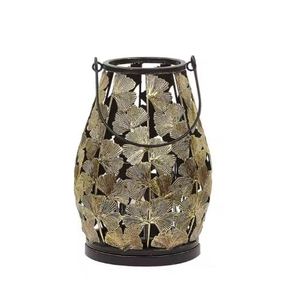 Selling metal hanging and table decor maple design hurricane <b>lantern</b> - Product Image 3