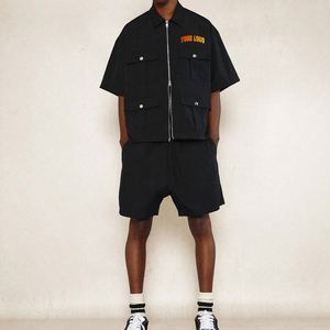 Ensemble short et t-shirt oversize personnalisé de haute qualité pour hommes, idéal pour le sport et le fitness, collection été 2026 – Vente en gros - Product Image 6