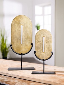 Abstract Gold Plated Aluminum Sculpture Figure Shape Handmade Modern Eco-Friendly Durable Art Tabletop <b>Decor</b> Jaffs Exports Home - Product Image 3