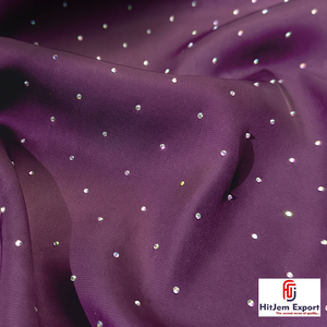 Hot Fix Rhinestone Crystal Mesh Fabric 70 GSM Eco Friendly Lightweight OEM ODM Custom Manufacturer Bridal - Product Image 4