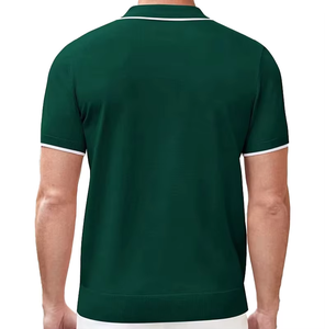 เสื้อโปโลผู้ชายแฟชั่นใหม่คุณภาพสูงขายส่ง ผ้าฝ้าย 100% เสื้อโปโลเปล่าสำหรับใส่ลำลอง - Product Image 3