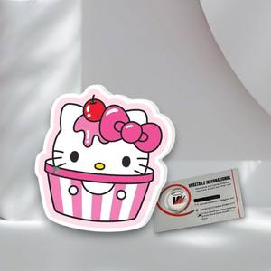 ถาดอะคริลิคติดขนตาปลอมลายเค้กสีชมพูเฮลโลคิตตี้ ประดับเชอร์รี่ ผีเสื้อ เพชร รูปทรงสี่เหลี่ยมผืนผ้าและสี่เหลี่ยมจัตุรัส - Product Image 3