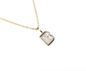 Collar con colgante de diamante con letras del alfabeto, muy vendido, en oro sólido de 14K, regalo para ella, collar con colgante de diamante de laboratorio. - Product Image 5