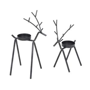 Hot Selling Metal <b>Tealight</b> Candle <b>Holder</b> Reindeer Design Home and Christmas Lights Decoration <b>Tealight</b> <b>Holder</b> - Product Image 3