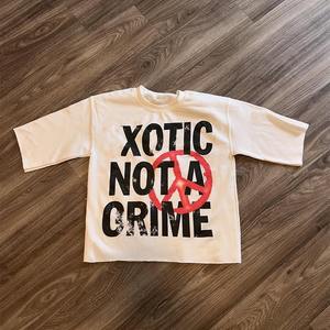 T-shirts surdimensionnés personnalisés pour hommes en coton épais 100% de haute qualité, noirs unis, avec logo imprimé, ou blancs vierges en gros pour hommes - Product Image 2