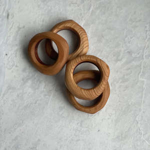 Juego de Servilleteros de Madera Artesanales, Accesorios de Mesa Hechos a Mano Naturales para Bodas, Restaurantes y Hoteles - Product Image 2