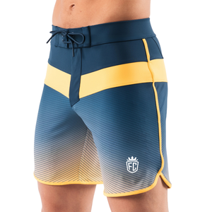Shorts de Baño para Hombre Titan, Secado Rápido, Elásticos, Diseño de Bloques de Color en Degradado, para Surf, Playa, Natación, Deportes Acuáticos, OEM, ODM - Product Image 3