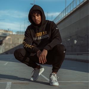 Sudadera con Capucha Corta para Hombre, Estilo Urbano, Informal, de Algodón y Felpa, Sudadera Corta a la Moda, Cómoda, Suministro al por Mayor OEM - Product Image 2