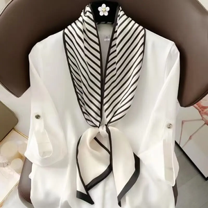 Fashion Headbands Silk Neck Scarves For Women Long Hairband Print Bag Scarfs <b>Neckerchief</b> Hair Ribbons Tie Scarf Ladies 14x145cm - Product Image 3