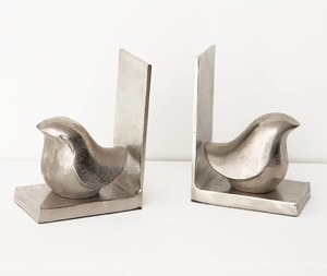 Heavy Duty Metal Bookend Solid Structure With NonSlip Base Ideal For Keeping <b>Books</b> Upright And Neatly Arranged Modern Decorative - Product Image 2