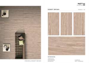 Carreaux de porcelaine à surface mate en format 60x120cm, 600x1200mm, 24x48 pour les projets de design d'intérieur moderne des murs et des sols. - Product Image 3